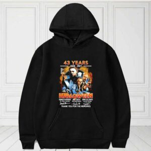 43 Years 1978-2021 Halloween Thank You For The Memories Shirt, Halloween 43 Years 1978-2021 For Fan Shirt 3