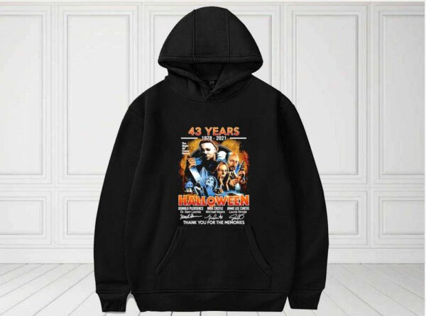 43 Years 1978-2021 Halloween Thank You For The Memories Shirt, Halloween 43 Years 1978-2021 For Fan Shirt