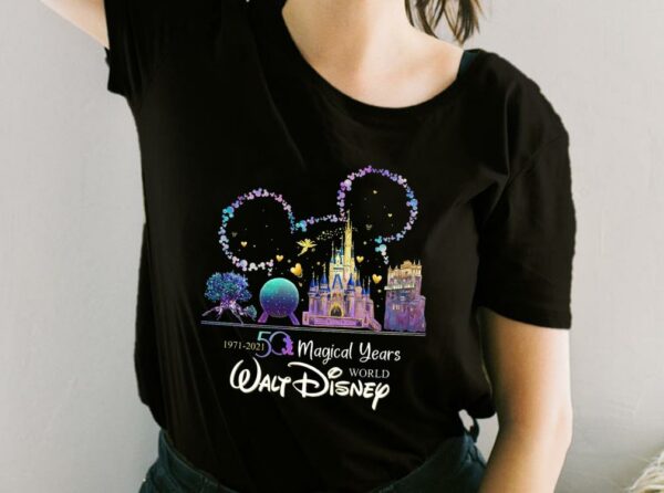 50th Anniversary Walt Disney World 1971-2021 Shirt, Mickey Mouse Ears For Fan Shirt