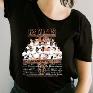 63 Years 1958-2021 San Francisco Giants Thank You For The Memories Shirt, San Francisco Giants For Fan Shirt 1