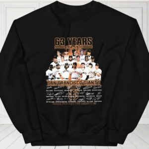 63 Years 1958-2021 San Francisco Giants Thank You For The Memories Shirt, San Francisco Giants For Fan Shirt 2