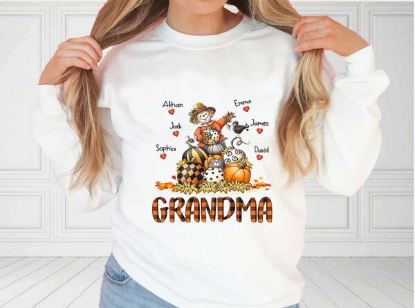 Athan Emma Jack Sophia James David Grandma Shirt, Grandma Shirt, Halloween For Fan Shirt