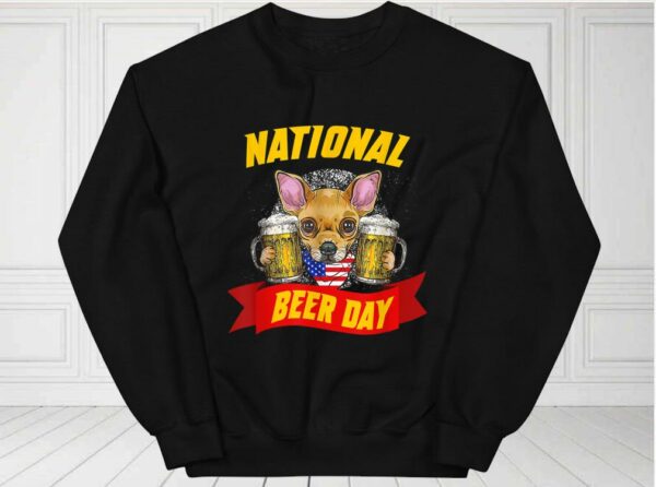 Chihuahua National Beer Day American Flag Shirt, Chihuahua For Fan Shirt