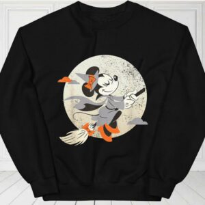Disney Minnie Mouse Flying Witch Costume Halloween Shirt, Disney Minnie Mouse Halloween For Fan Shirt 2