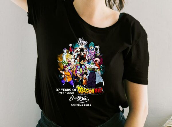 Dragon Ball Shirt, 37 Years 1984 2021 Dragon Ball Shirt, Toriyama Akira Thank You For The Memories For Fan Shirt