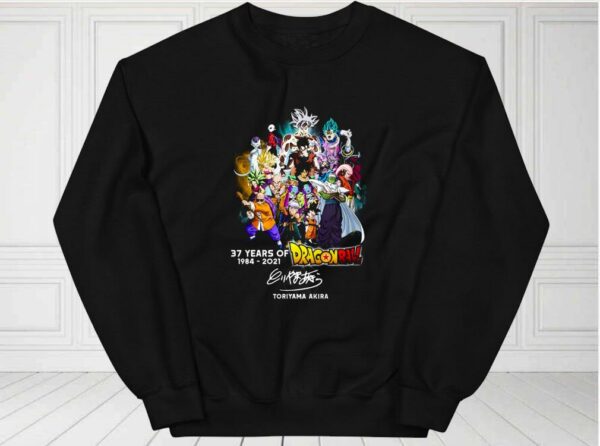 Dragon Ball Shirt, 37 Years 1984 2021 Dragon Ball Shirt, Toriyama Akira Thank You For The Memories For Fan Shirt