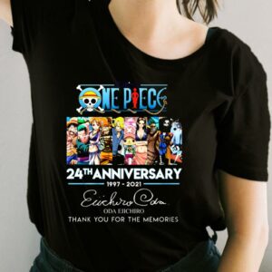 One Piece 24th Anniversary 1997-2021 Oda Eiichiro Thank You For The Memories Shirt, One Piece For Fan Shirt