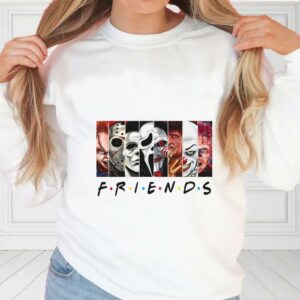 Friends Horror Characters Shirt, Horror Movie Killers Shirt, Happy Halloween Shirt, Halloween Gifts For Fan Shirt 2