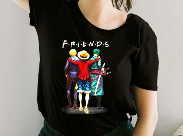 Friends One Piece Luffy Zoro Sanji Shirt, One Piece Luffy Zoro Sanji Friends Shirt, One Piece For Fan Shirt