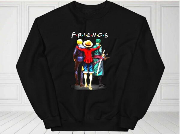 Friends One Piece Luffy Zoro Sanji Shirt, One Piece Luffy Zoro Sanji Friends Shirt, One Piece For Fan Shirt