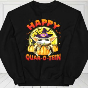 Happy Quar-o-teen Halloween Shirt, Baby Yoda Halloween For Fan Shirt 2