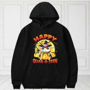 Happy Quar-o-teen Halloween Shirt, Baby Yoda Halloween For Fan Shirt 3