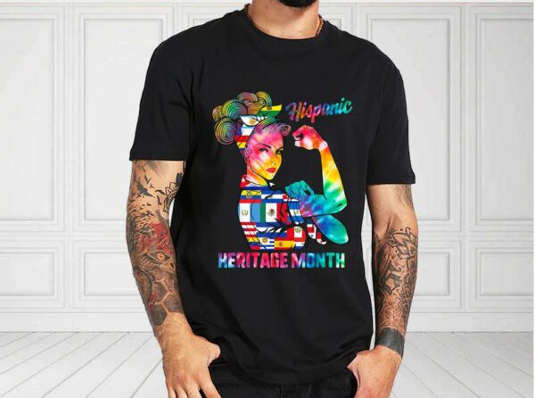 Hispanic Heritage Month Shirt, Hispanic Heritage Month Woman Latino Countries Flag For Fan Shirt