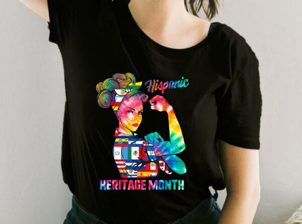Hispanic Heritage Month Shirt, Hispanic Heritage Month Woman Latino Countries Flag For Fan Shirt