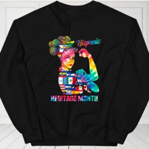 Hispanic Heritage Month Shirt, Hispanic Heritage Month Woman Latino Countries Flag For Fan Shirt 2
