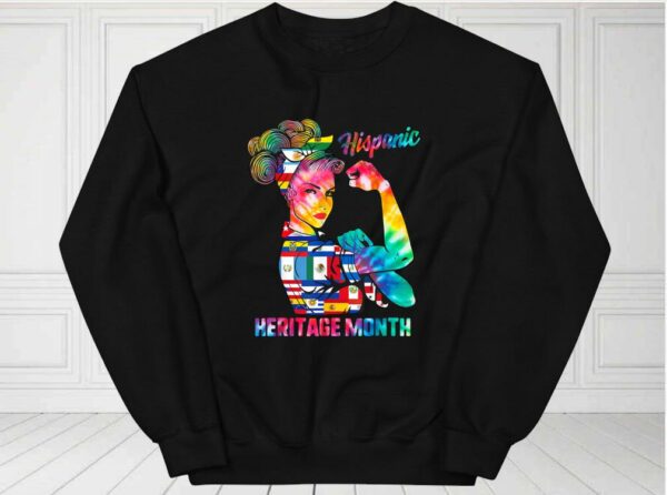 Hispanic Heritage Month Shirt, Hispanic Heritage Month Woman Latino Countries Flag For Fan Shirt