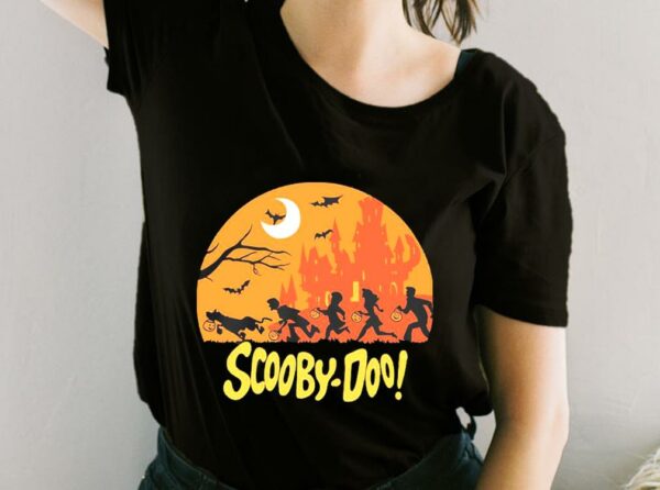 Scooby Doo Moon Happy Halloween Shirt, Happy Halloween Scooby Doo Moon For Fan Shirt