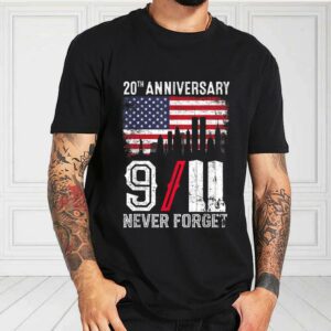 Never Forget 911 Shirt, USA Flag Patriotic Shirt, 9-11 Anniversary For Fan Shirt
