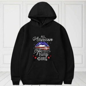 Lip All American Trump Girl Usa Flag Shirt, All American Trump Girl Shirt, Trump Girl Usa Flag For Fan Shirt 3