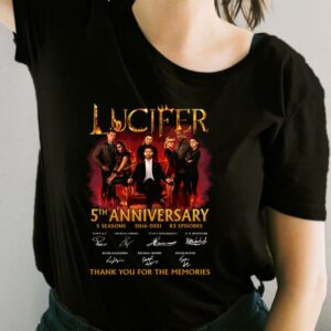 Lucifer 5th Anniversary 2016 2021 Thank You For The Memories Shirt, Lucifer For Fan Shirt 1