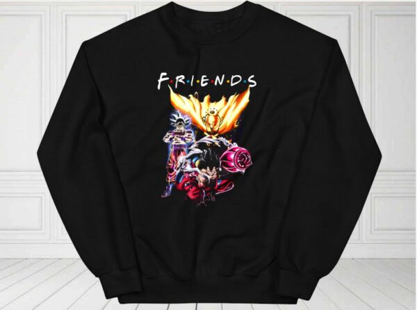 Luffy Naruto Son Goku Friends Shirt, Friends Anime Shirt, Naruto Dragon Ball One Piece For Fan Shirt