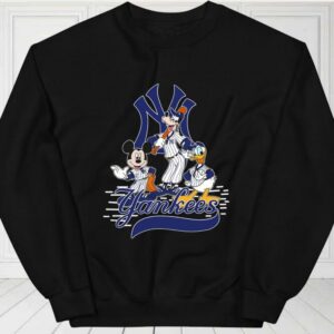 Mickey Mouse Pluto Donald Duck New York Yankees Shirt, New York Yankees For Fan Shirt 2