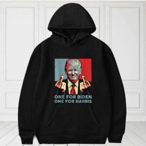 One For Biden One For Harris Trump Middle Finger Biden Harris Republican Shirt, Trump Middle Finger For Fan Shirt 3