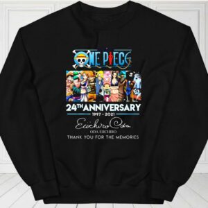 One Piece 24th Anniversary 1997-2021 Oda Eiichiro Thank You For The Memories Shirt, One Piece For Fan Shirt 2