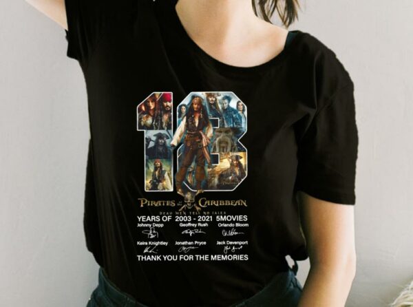 Pirates Of The Caribbean Sparrow 18th Anniversary Shirt, Captain Jack Sparrow Shirt, Jack Sparrow For Fan Shirt
