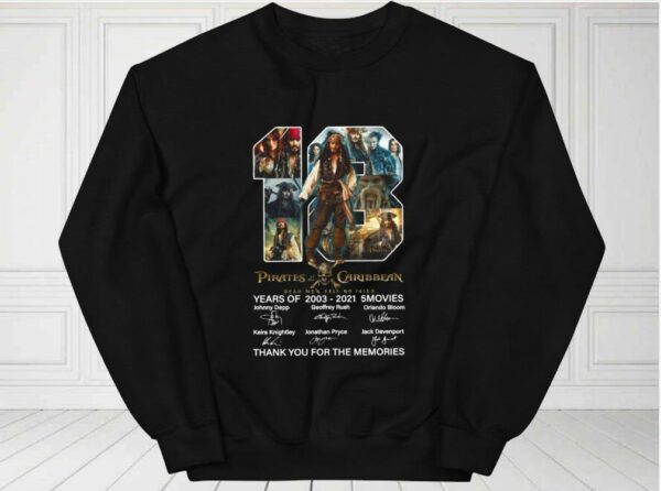 Pirates Of The Caribbean Sparrow 18th Anniversary Shirt, Captain Jack Sparrow Shirt, Jack Sparrow For Fan Shirt