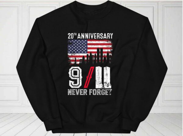 Never Forget 911 Shirt, USA Flag Patriotic Shirt, 9-11 Anniversary For Fan Shirt