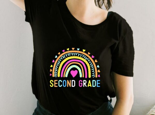 Second Grade Shirt, Second Grade Teacher Shirt, 2nd Second Grade Rainbow For Fan Shirt