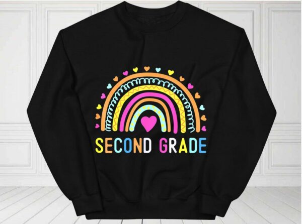 Second Grade Shirt, Second Grade Teacher Shirt, 2nd Second Grade Rainbow For Fan Shirt