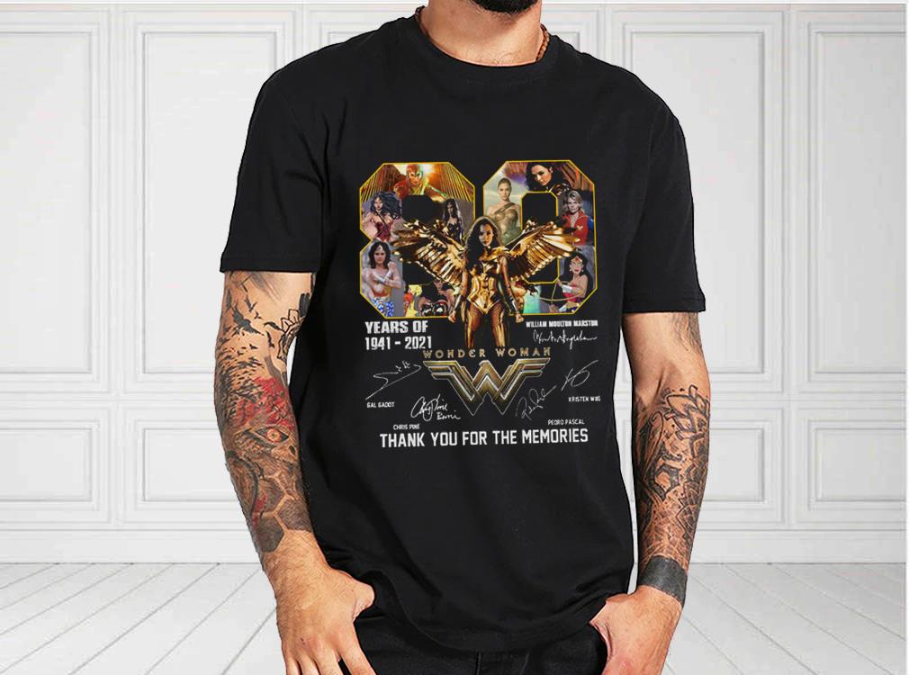 Wonder Woman 80 Years Of 1941-2021 Thank You For The Memories Signatures Shirt, Wonder Woman For Fan Shirt Wonder Woman 80 Years Of 1941 2021 Thank You For The Memories Signatures Shirt Wonder Woman For Fan Shirt 1 - Wonder Woman 80 Years Of 1941-2021 Thank You For The Memories Signatures Shirt, Wonder Woman For Fan Shirt