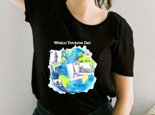 World Tourism Day Love to Travel World Globe For Fan Shirt