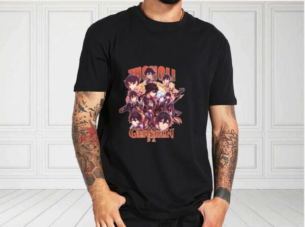 Zhongli Genshin Shirt, Genshin Zhongli Shirt, Zhongli Genshin Gameplay For Fan Shirt