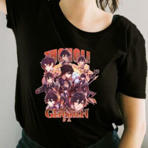 Zhongli Genshin Shirt, Genshin Zhongli Shirt, Zhongli Genshin Gameplay For Fan Shirt 1