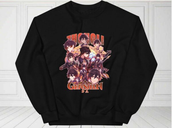 Zhongli Genshin Shirt, Genshin Zhongli Shirt, Zhongli Genshin Gameplay For Fan Shirt