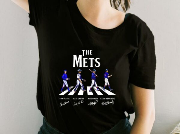 The New York Mets Baseball Abbey Road Signatures Shirt, 2021 New York Mets For Fan Shirt