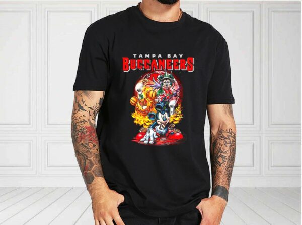 Mickey Mouse Pumpkin Halloween With Tampa Bay Buccaneers 2021 Shirt, Mickey Mouse Pumpkin Halloween For Fan Shirt