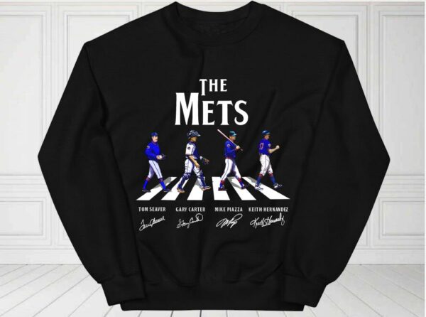 The New York Mets Baseball Abbey Road Signatures Shirt, 2021 New York Mets For Fan Shirt