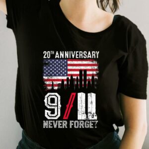 Never Forget 911 Shirt, USA Flag Patriotic Shirt, 9-11 Anniversary For Fan Shirt