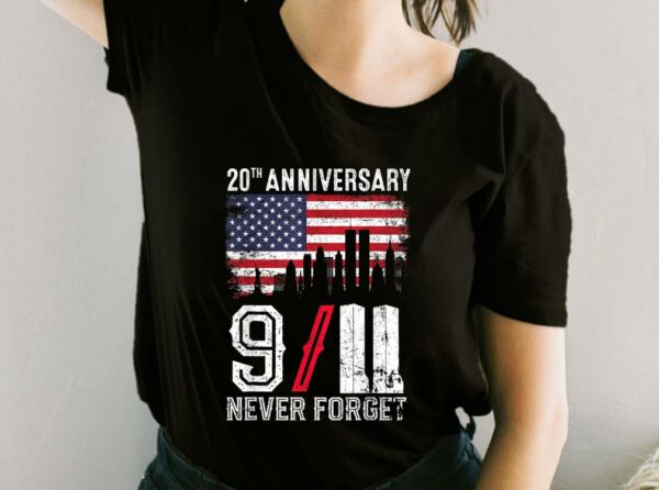 Never Forget 911 Shirt, USA Flag Patriotic Shirt, 9-11 Anniversary For Fan Shirt