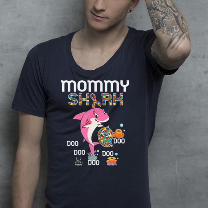 Mommy Shark Autism Awareness shirt Mommy Shark Autism Awareness shirt 4 - Mommy Shark Autism Awareness shirt