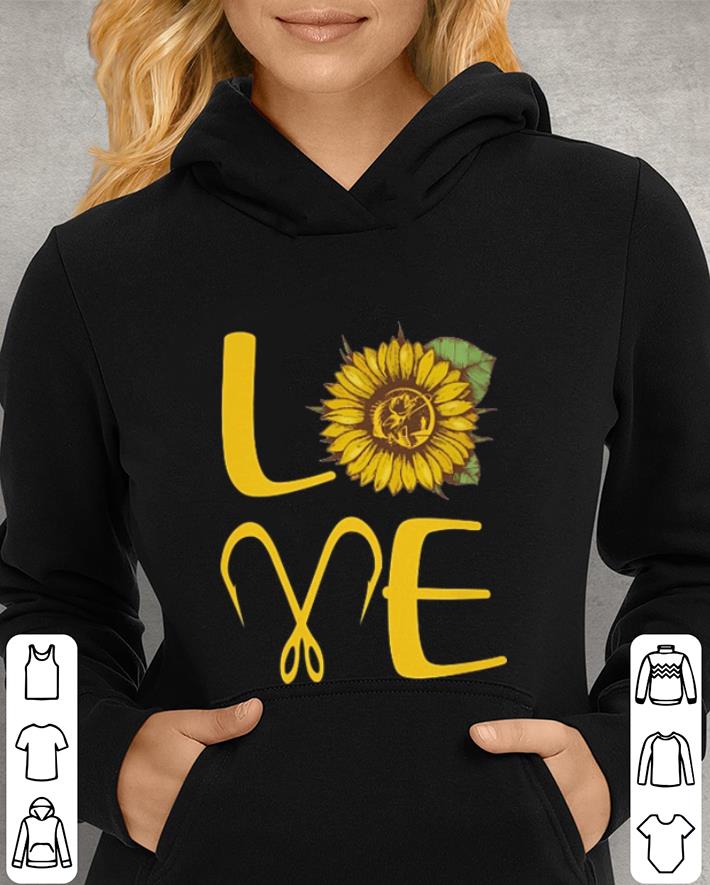 Sunflower love fishing hook shirt Sunflower love fishing hook shirt 4 - Sunflower love fishing hook shirt