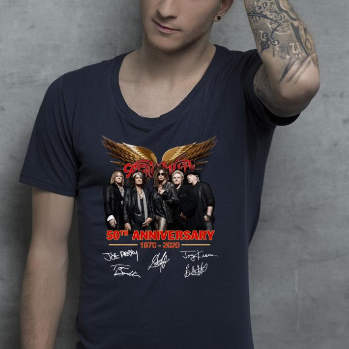 Aerosmith 59th anniversary signatures shirt 4 - Aerosmith 59th anniversary signatures shirt