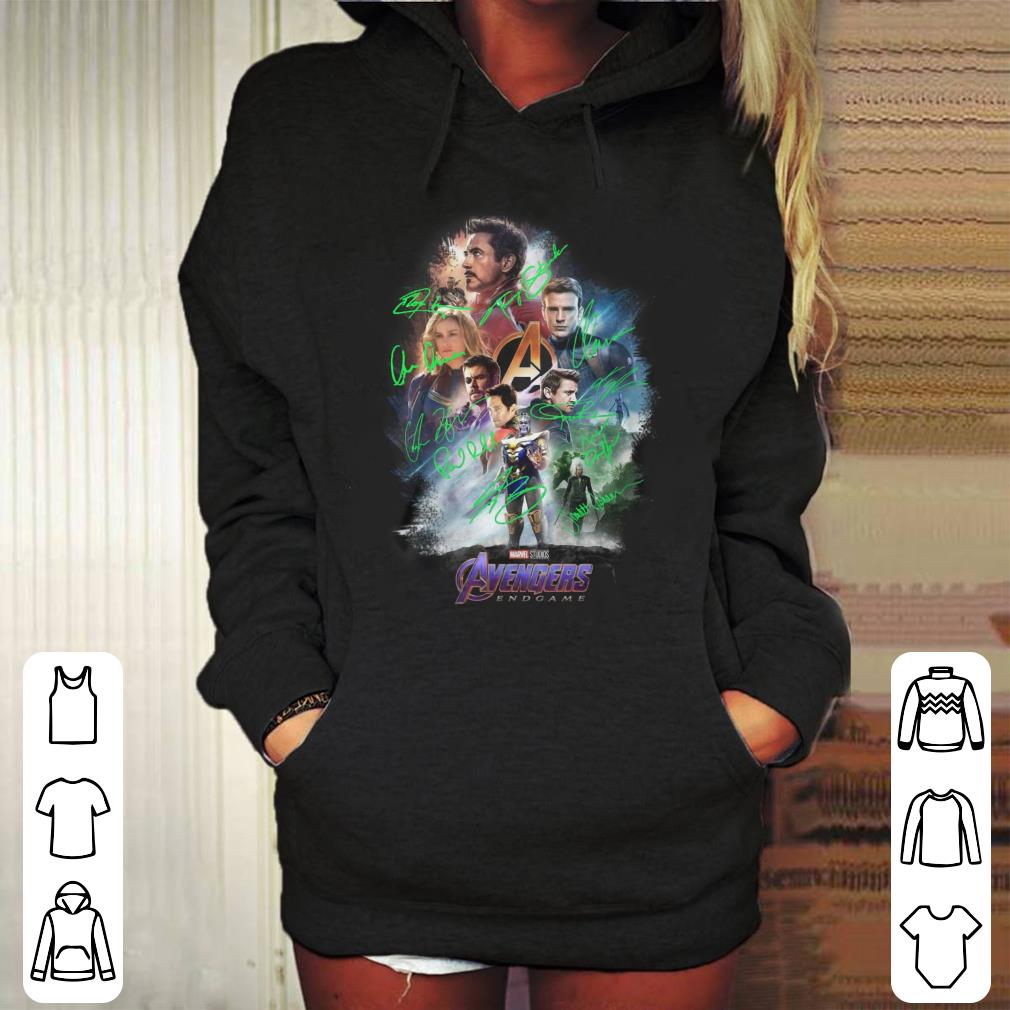 Avenger Endgame Poster Signature shirt 4 - Avenger Endgame Poster Signature shirt