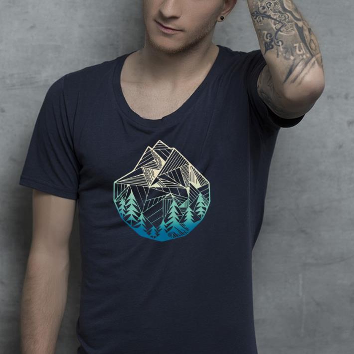 Minimal Mountains Geometry Outdoor Hiking shirt 4 - Minimal Mountains Geometry Outdoor Hiking shirt