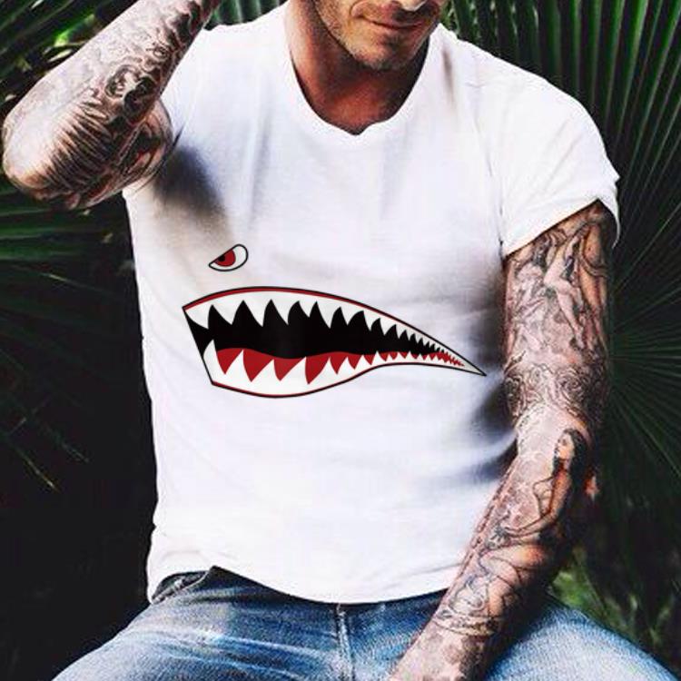 Shark Nose Art Military Plane shirt 4 - Shark Nose Art Military Plane shirt