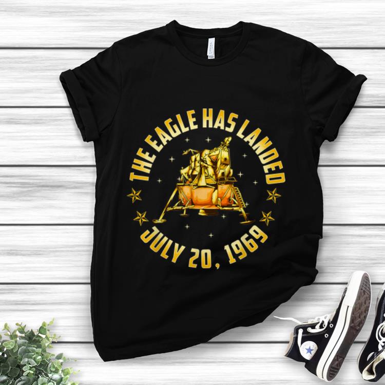 Apollo 11 The Eagle Has Landed July 20 1969 Gold 50th Anniversary hoodie 1 - Apollo 11 The Eagle Has Landed July 20 1969 Gold 50th Anniversary hoodie